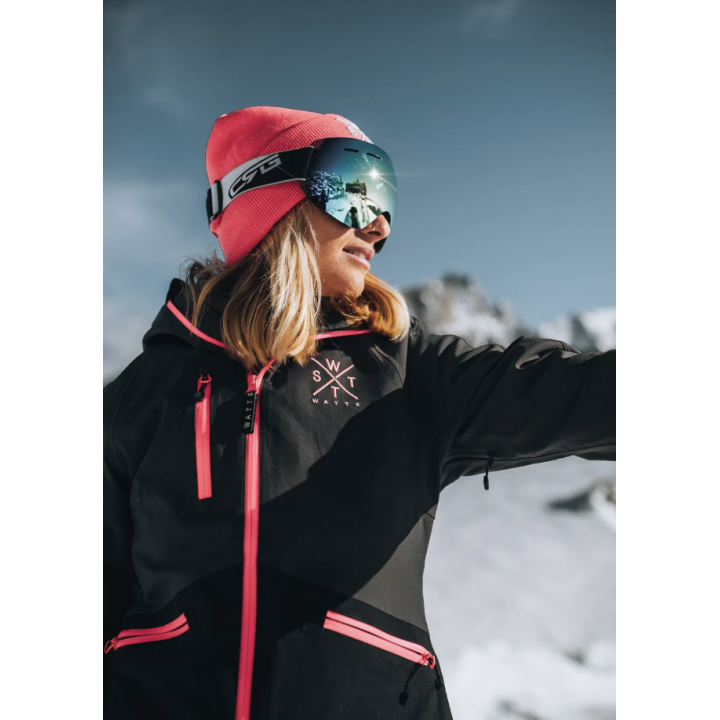Veste Ski Femme  - Noir & Rose